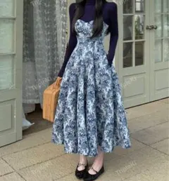 花柄ジャガードキャミワンピース　Ｍ