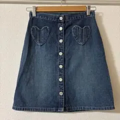 GAP デニムスカート ハートポケット