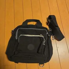 ブラックハンドバッグ3way 調整可能ストラップ付き