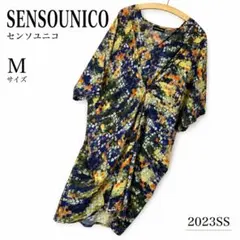 センソユニコ 2023SS 総柄ドルマンチュニック M 変形 ドレープ 春夏のサムネイル