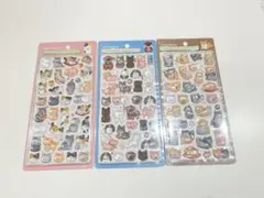 【正規品】 和柄 猫 日本犬 柴犬 3点セット ボンボンドロップシール