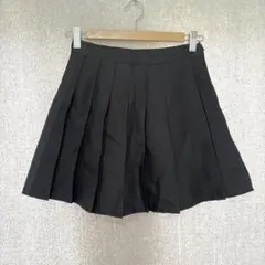 美品✦Shang Pin ミニプリーツスカート M スミクロ インナーパンツ付き