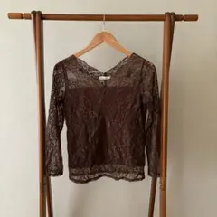 earth music&ecology 長袖総レースインナー