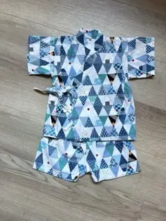 甚平 サイズ80 ブルー系