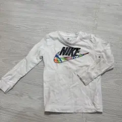 NIKE ナイキ　キッズ　ロンT 白　92-98 　ロゴ　グラフィックT　長袖