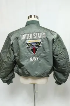 ALPHA アルファ 90s バック刺繍MA-1フライトジャケット ■25H17