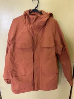 UNIQLO フード付コート　XL オレンジ