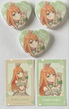 学マス GIGO 缶バッジ フォトカード 紫雲清夏