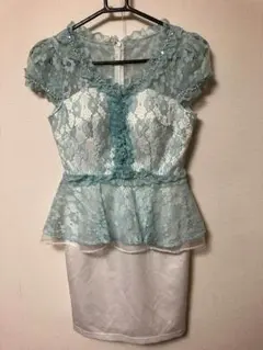 キャバドレス ペプラムドレス