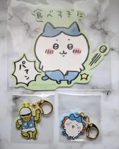 ちいかわ シーサー祭り　ハチワレ　鎧さん　沖縄限定ストラップ