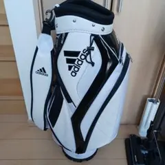 adidas ゴルフキャディバッグ ホワイト・ブラック