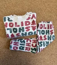 Xmas✳︎HOLIDAYプリント スウェットレギンスセットアップ