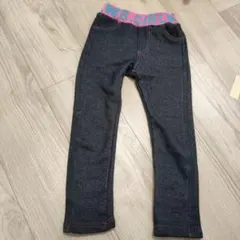 B.GIRL ダークデニム裏起毛 スリムフィットパンツ110