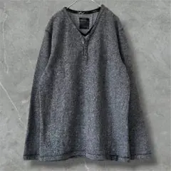 00s archive grunge henley brown tee y2k - メルカリ