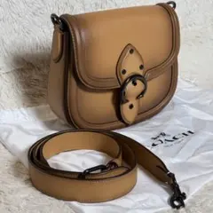 未使用級　極美　希少色　ブラウン　グラデーション　コーチ　ビート　サドルバッグ