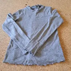 GU キッズ 長袖カットソー 130 グレー