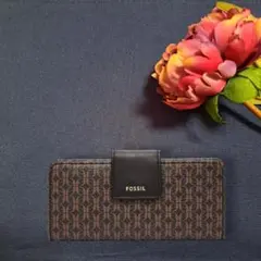 新品　フォッシル カードケース マディソン クラッチ ブラック