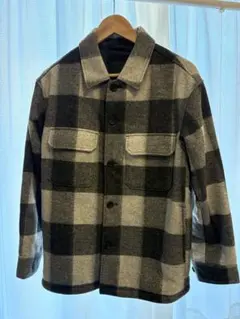 ユニクロ　チェック　ジャケット　コート　ブルゾン