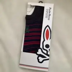 新品未使用Psycho Bunny ストライプソックス 25-27cm