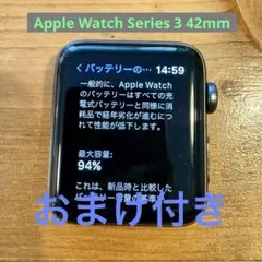 Apple Watch Series 3 42mm GPSモデル おまけ付き