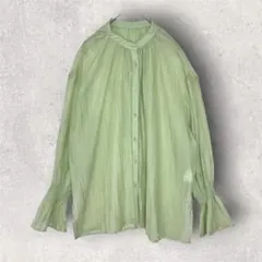 callautia/カラウティア　シアーシャツ　バックスリット　ふんわり　Mのサムネイル