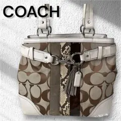 COACH ハンプトンズ シグネチャー Y2K ワンショルダー ターンロック
