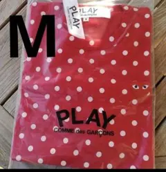 PLAY COMME des GARÇONS ドット柄長袖Tシャツ 赤 M - メルカリ