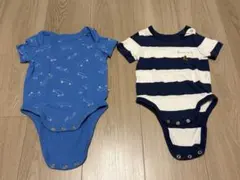 baby GAP ギャップ／ロンパース(3-6ヶ月)(60)2枚セット ボーダー