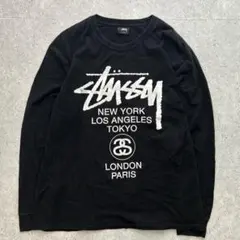 絶*。様 stussy スウェット 長袖 WORLD TOUR L/S TEE