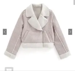 GRL グレイル ボアラメツイードジャケット k9373f ピンク Sサイズ