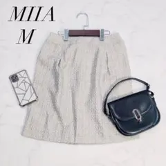 ミーア/フレアスカート/ツイード/ラメ入り/Mサイズ/タグ付き/新品✨️