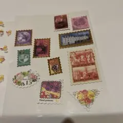 シール詰め合わせ　3種　クリスマス　天使　切手