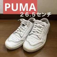 【PUMA】白スニーカー　２６.５センチ
