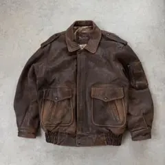 A-2 レザージャケット フライトジャケット ブラウン