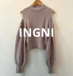 INGNI オフショルダー長袖ニット Mサイズ