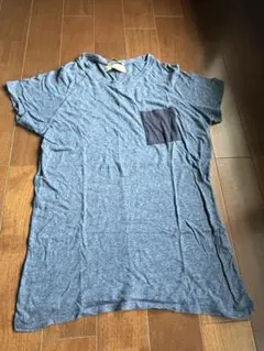 Bershka Tシャツ ブルー ポケット付き Sサイズのサムネイル