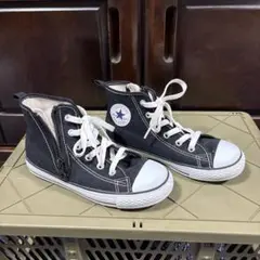 Converse オールスター ハイカット ジッパー付き ブラック 21.0cm