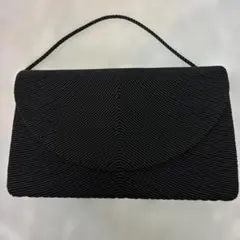 美品 丹後ちりめん 和装バッグ KOUN フォーマル かぶせ タッセル べ 