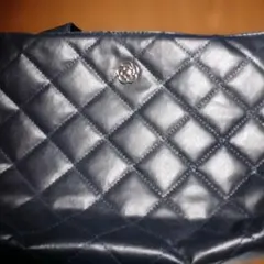 新品・未使用雑誌付録CLATHAS キルティング ミニトートバッグ ネイビーQ