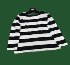 ストライプ長袖Tシャツ ボートネック