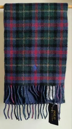 Ralph Laurenラルフローレン ウール マフラー ストール　リバーシブル