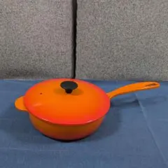 レア】LE CREUSET 片手鍋 21cm ソーシエ ル・クルーゼ オレンジ - メルカリ