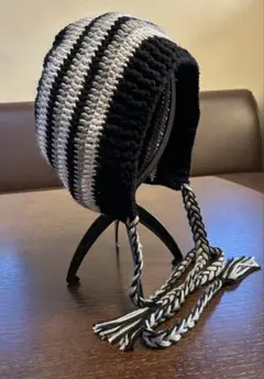 ボンネット　フード帽　ニット帽　バラクラバ