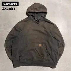Carharttカーハート鬼フェードパーカー2XLオーバーサイズダークブラウン