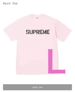 Sサイズ Supreme Hard Tee Pink シュプリーム Tシャツ - メルカリ