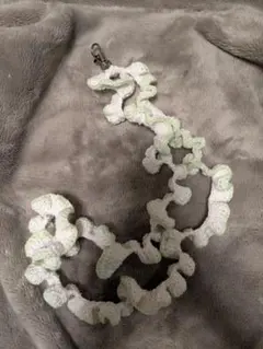 【手編み・ハンドメイド】フリルスマホショルダーストラップ 春色