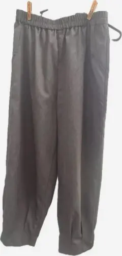 【美品】sm2 グレー ストレートパンツ ゴムウエスト
