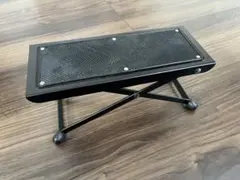 ギター用 足台 フットレスト 折りたたみ式 高さ調整可 ブラック