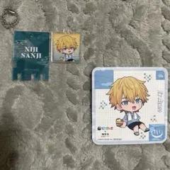 エクスアルビオ にじさんじ×極楽湯 銭湯錠風キーホルダー&コースター