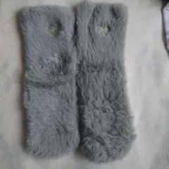 ソックス グレー もこもこ